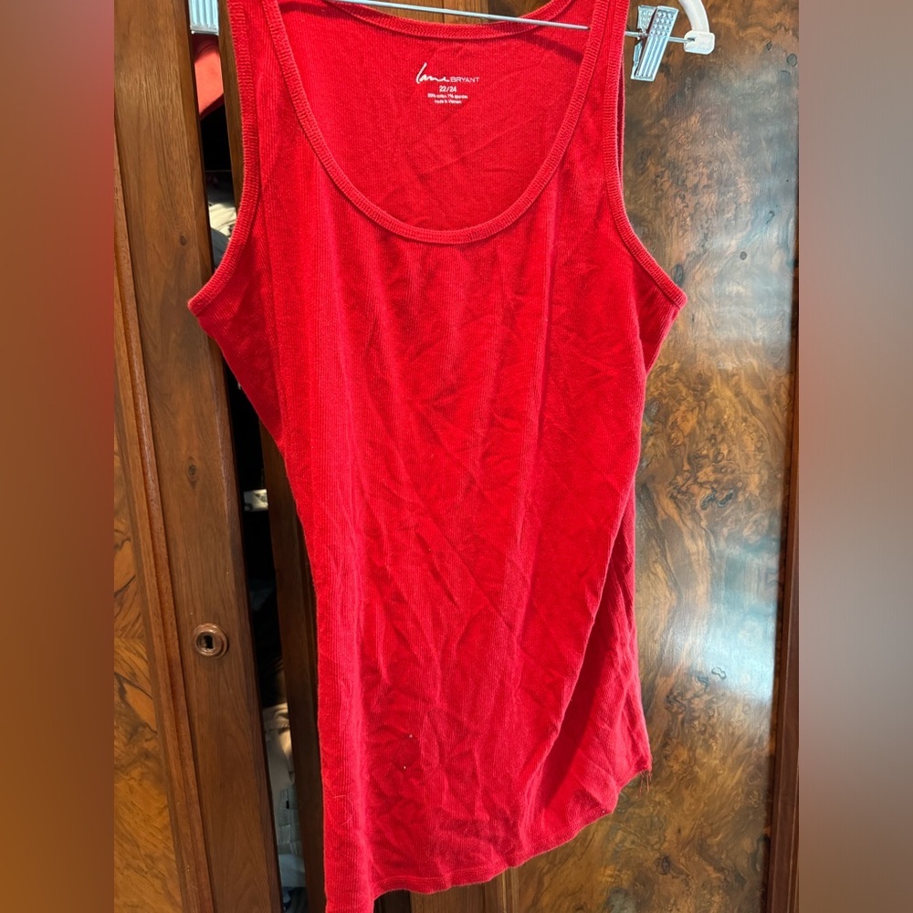 Lane Bryant tank 28w Christopher banks tshirt 3x bundle